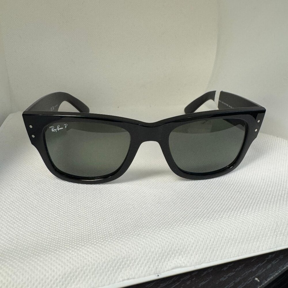 Ray-Ban Mega Wayfarer RB0840S 901/58 51-21 – Polished Black / Polarized